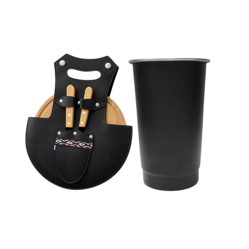 Combo vaso Aluminio + Set asado abierto COMBO 3