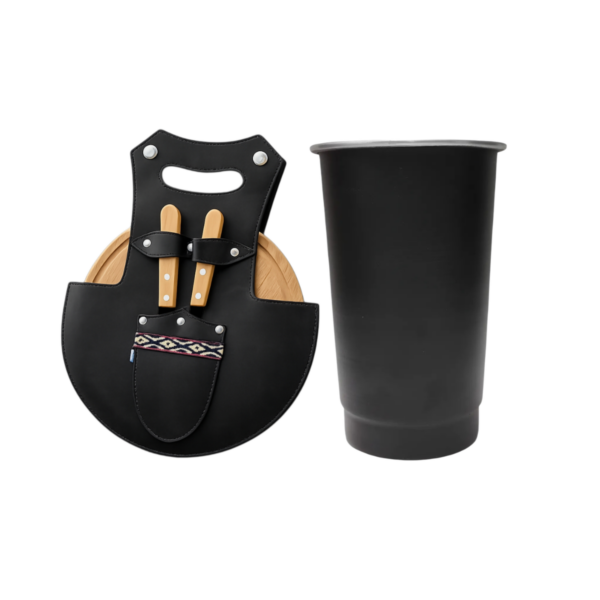 Combo vaso Aluminio + Set asado abierto COMBO 3